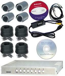 4 Channel Wired VISEC Surveillance System